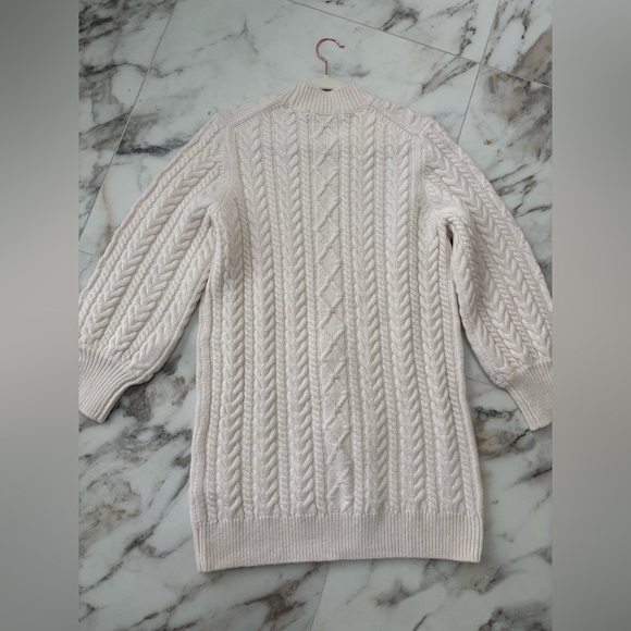Ever New White Cable Knit Turtleneck Sweater 6 - Picture 5 of 8